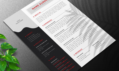 Resume/CV Template Layout