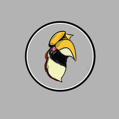 illustration of a hornbill © Pongsak