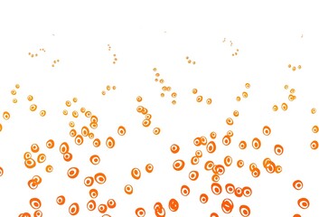 Light Orange vector cover with spots.