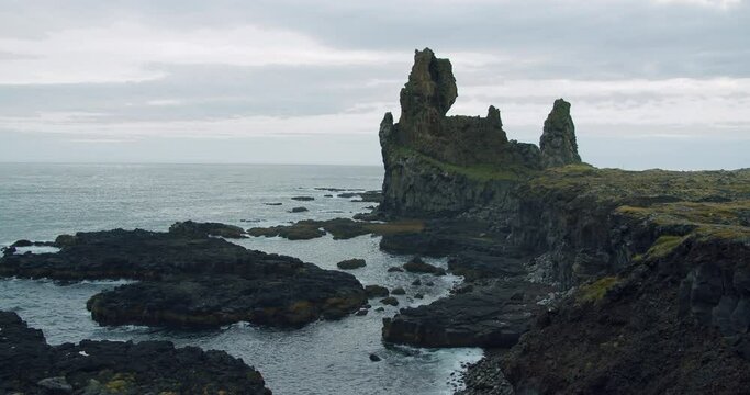 Londrangar Cliffs located in Snaefellsness Peninsula, Iceland