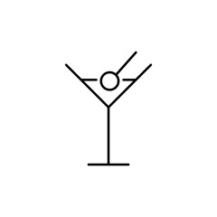 cocktail icon element of bar icon for mobile concept and web apps. Thin line cocktail icon can be used for web and mobile. Premium icon on white background