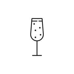 cocktail icon element of bar icon for mobile concept and web apps. Thin line cocktail icon can be used for web and mobile. Premium icon on white background