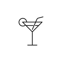 cocktail icon element of bar icon for mobile concept and web apps. Thin line cocktail icon can be used for web and mobile. Premium icon on white background