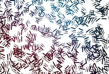 Dark multicolor, rainbow vector pattern with narrow lines.