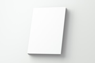 Blank white A4 book on with floor for mockup