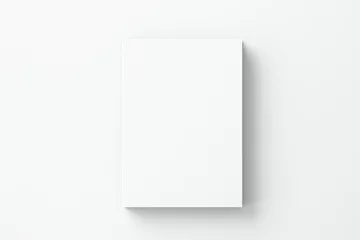 Foto op Canvas Blank white A4 book on with floor for mockup © Alex Celaire