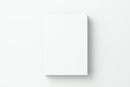 Blank white A4 book on with floor for mockup