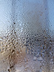 Raindrops on the window pane