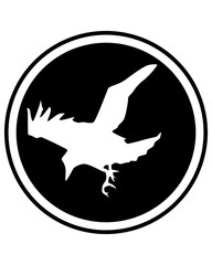 silhouette of a dove