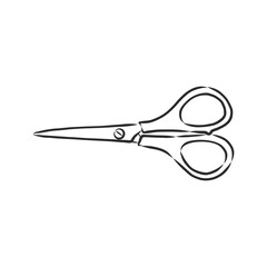 Doodle style scissors illustration. Scissors vector sketch illustration