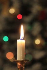 Lonely christmas candle