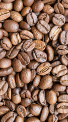 Kawa arabska rozsypana pokryw całą powierzchnie kadru
