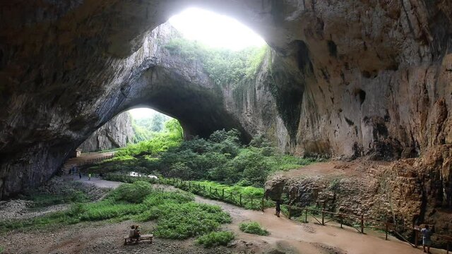 Footage of Cave Devetashka, near Lovech, Bulgaria.