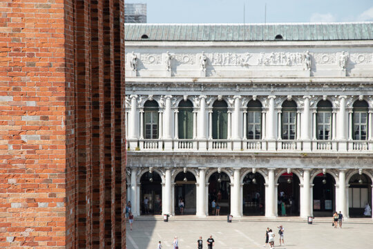 The Correr Museum, elevation in Piazza San Marco, city of Venice, Italy, Europe