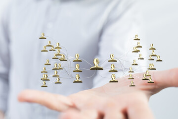 team hierarchy connection group digital