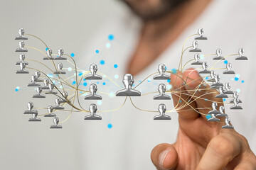 team hierarchy connection group digital