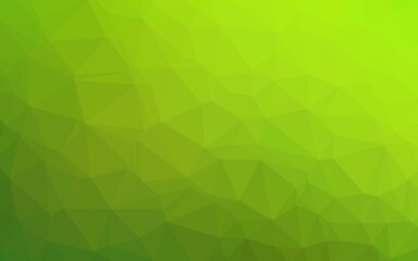 Obraz na płótnie Canvas Light Green vector blurry triangle pattern.