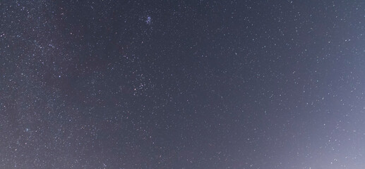 Beautiful starry sky. Night photography, astronomical background.