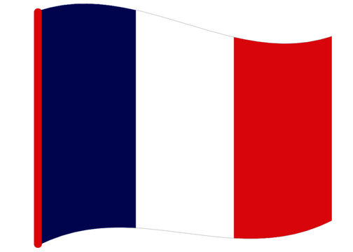 CMYK National France flag vector. Blue, white and red Flag. Paris, Europe. European country. Simple france flag isolated. Flag vector. 