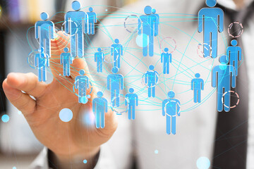 Group of business partner looking for the future