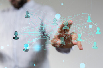 Concept of teamwork and partnership
