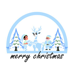 Santa clause Christmas design concept template