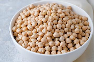 Сhickpea. Vegan healthy food. Comfortable food in the cold season.