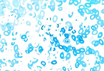 Light Blue, Red vector template with circles.