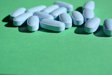 Blue tablets