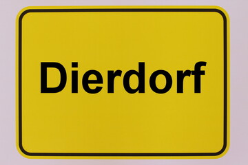Illustration eines Stadteingangsschildes der Stadt Dierdorf