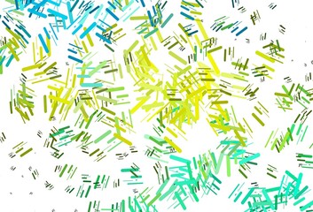 Light Green, Yellow vector texture with colorful lines.
