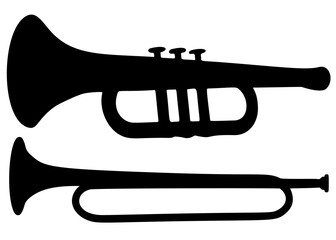 Trombones for music in a set.