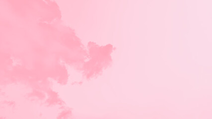 Abstract pastel pink soft watercolor sky panorama background