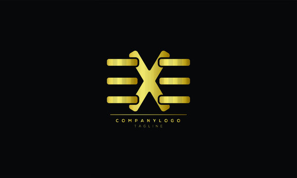 exe Abstract initial monogram letter alphabet logo design