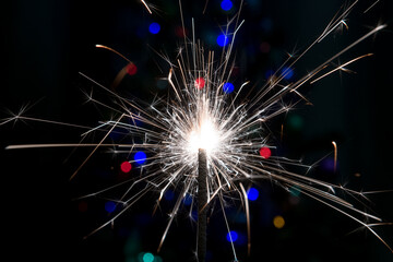 fireworks on black background