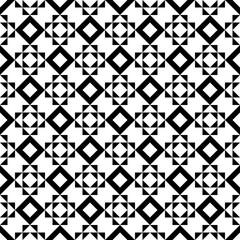 Fototapeta premium Rhombuses, diamonds, triangles, squares, checks seamless pattern. Geometric image. Folk ornament. Tribal wallpaper. Ethnic ornate. Geometrical background. Retro motif. Ethnical textile print. Vector
