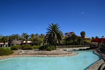 Park mit See in Maspalomas 
