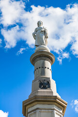 Obraz premium Soldiers' National Monument at Gettysburg National Battlefield by sculptor Randolph Rogers and designer J. G. Batterson, completed in 1869