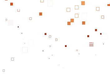 Light Red, Yellow vector pattern with crystals, rectangles.