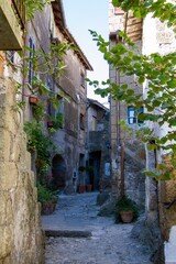 town of Calcata vechhia in  province of viterbo