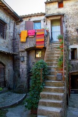 town of Calcata vechhia in  province of viterbo