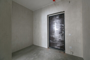 new apartment in a new building without finishing