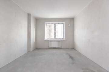 new apartment in a new building without finishing