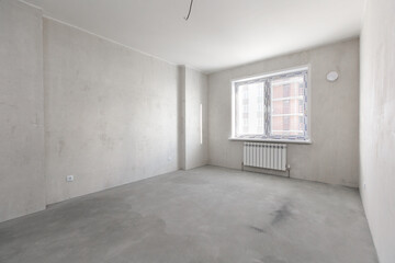 new apartment in a new building without finishing