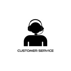 Customer service icon isolated on white background