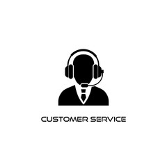 Customer service icon isolated on white background