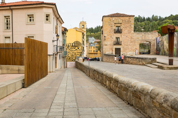 a street in Soria city, Castile and Leon, Spain