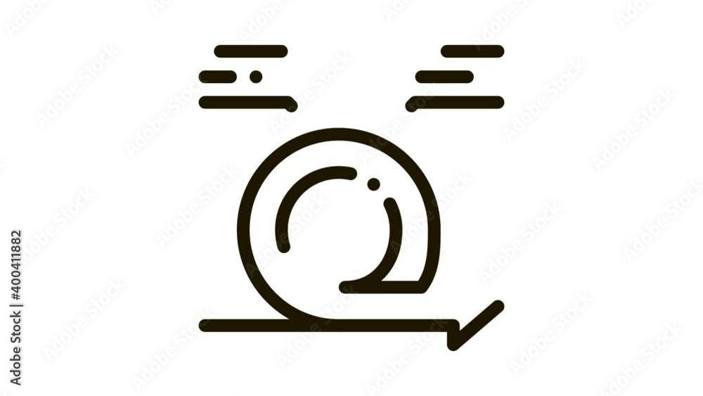 Poster round agile arrow mark with comments animated black icon on white background