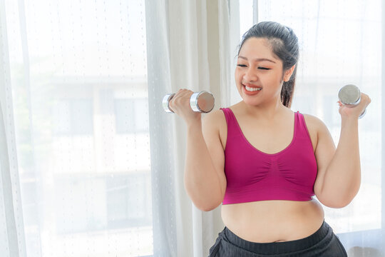 overweight, fat belly, fat girl, dumbbell, chubby, adult, background, bedroom, belly, big, body, calories, candy, care, concept, diet, dieting, exercise, expecting, fat, fatness, female, fit, fitness,