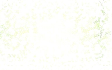 Light Green, Yellow vector texture with artificial intelligence concept.